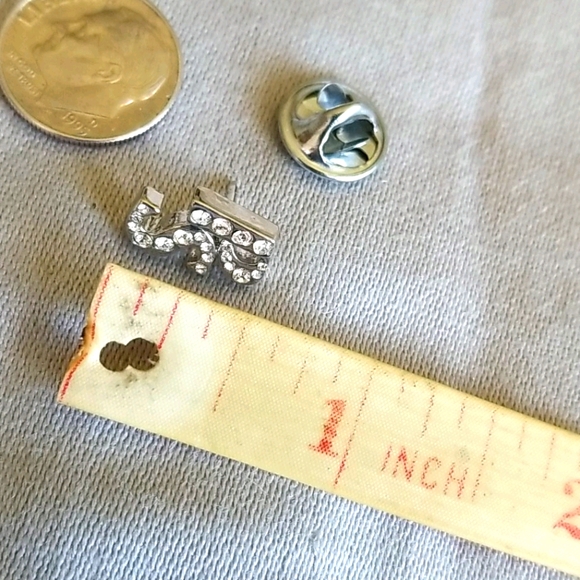 💥 BRIGHT Rhinestones PS lapel pin - Picture 2 of 3